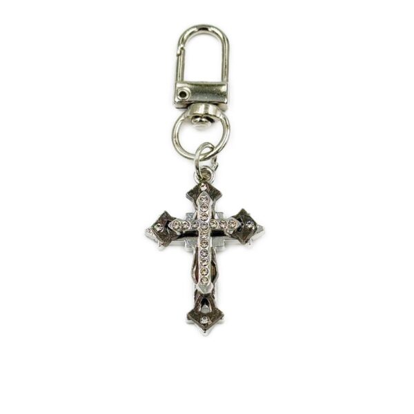Wholesale Vintage Punk Cross Keychain Fashion Accessory for Boutique Resale