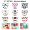 Wholesale 8pcs Cute Bow Charm Mini Cup Keychain Sticker