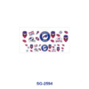 Wholesale 8pcs Mixed Butterfly Mom Cartoon Football Logo Print 3oz Cup Stickers Wrap OLY Exclusive