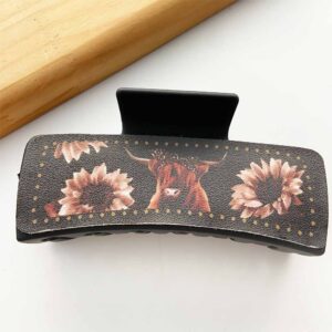 Cowboy clip bull head black clip