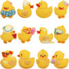 oly-f4ae9e00542267a5053342ce1f5f79e5 Wholesale Cute Yellow Duck Embroidered Patch - Fashion Decorative Accent for Kids Clothing, DIY Gift Idea