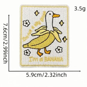 Cartoon funny goose cloth sticker 8 #