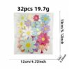 Wholesale Trendy Cartoon Sunflower Embroidered Cloth Patch Polyester Thread Hat Decorative Accessory