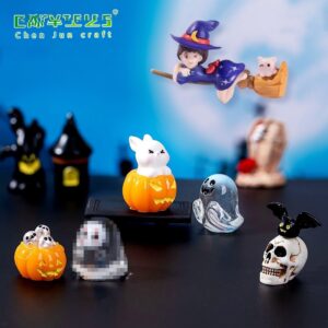 Wholesale Halloween Resin Crystal Ball Ornament Pumpkin Ghost Home Decor