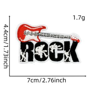 Music skull series cloth sticker 9#