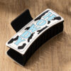Wholesale Western Cow Print Acrylic Hair Claw Clip for Women Trendy Fashion Accessory