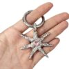 oly-f50c6977a5bd0540d4d09ee00c7969dc Wholesale Trendy Irregular Starfish Heart Pendant Keychain Zinc Alloy Car Key Accessory