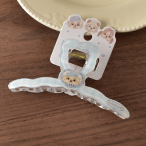 #2 Blue Puppy Heart Cross - 11cm