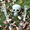 Wholesale Halloween Skeleton Skull Decorative Prop Plastic Party Accessory Gift