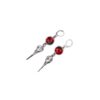 oly-f525a95bd147ec636430f8bdc4a48536 Wholesale Antique Silver Zinc Alloy Geometric Crow Pendant Earrings Fashion Accessory