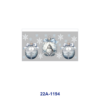 oly-f5312f16ac511d04e9d073af1c1388c0 Wholesale 5pcs Cool Silver Light Blue Minimalist Christmas Bauble Bow Snowflake Star Snowman Santa Leaf Grid Mixed Decor Prints 16oz Cup UV DTF Wraps