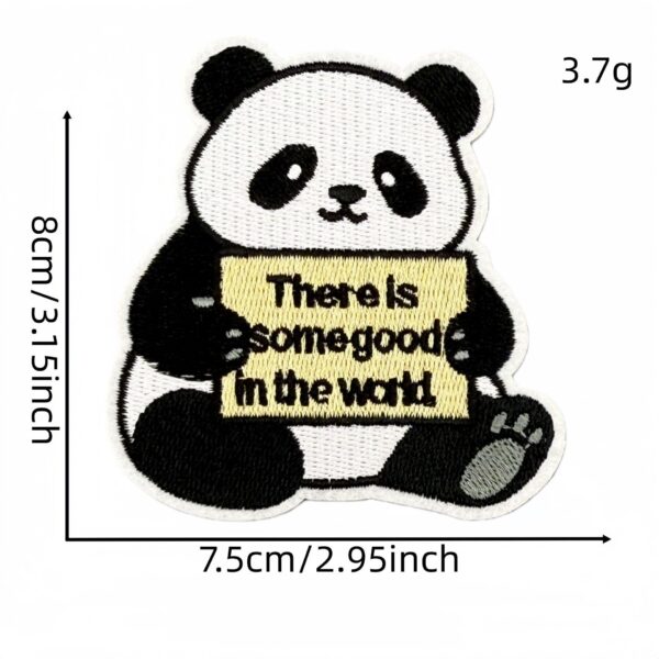 oly-f542807d63227e55a982f11f8b6bd3df Wholesale Polyester Thread Embroidered Cartoon Animal Holding Sign Patch Decorative Sticker Fashion Accessory