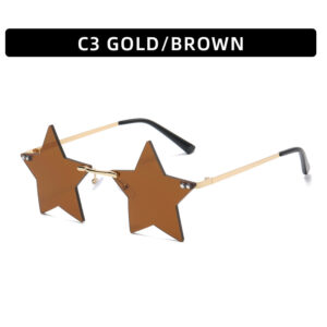 C3-gold frame tea slice