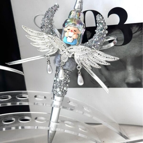 oly-f54f3d2765809719a14fa380aa334e05 Wholesale Dark Angel Wings DIY Beaded Pen with Tassels Trendy Jewelry Accessory for Everyday Use