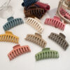 Wholesale Korean Minimalist Fan Hair Claw Clip Resin Women's Casual Fashion Accessory