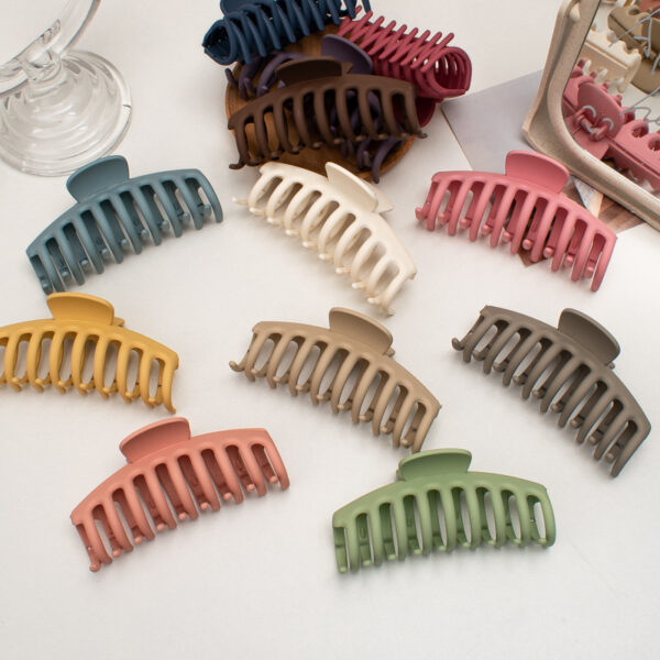 Wholesale Korean Minimalist Fan Hair Claw Clip Resin Women's Casual Fashion Accessory