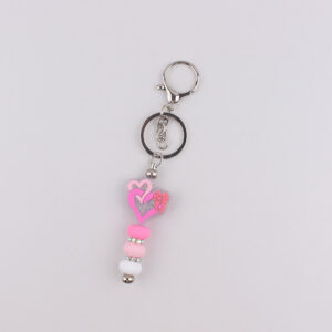 Rose red keychain