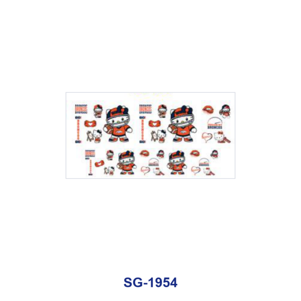 Wholesale 8pcs Sports Sign Print Pattern 3oz Cup Stickers Wrap OLY Exclusive