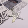 Wholesale Silver Star Keychain Pendant, Fashion Accessory Keychain for Boutique Resale