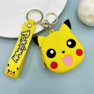 Coin purse-pikachu (leather rope style)