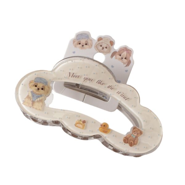 oly-f5b7beadec05aea15fd086331b4ca56c Wholesale Acrylic Cute Dog Claw Clip Hair Accessory for Girls Boutique Resale