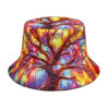 oly-f5dff89d8843468d529ae93cd8fbe7cd Wholesale Fashion Bucket Hat Colorful Tree Pattern Outdoor Sun Protection Unisex Fashion Accessory