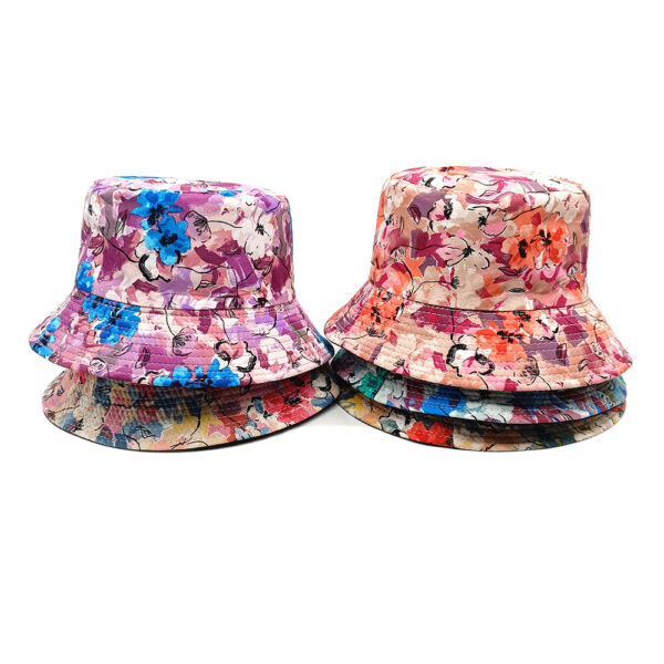Wholesale Stylish Reversible Floral Bucket Hat Sun Hat for Travel Vacation Fashion Accessory Gift