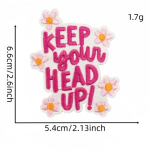 Pink english fabric patch 20#