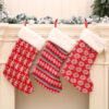 Wholesale Christmas Striped Stocking Red White Large Size Holiday Gift Bag Resale
