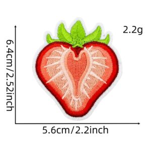 Strawberry love cloth sticker 7#
