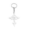 Wholesale Gothic Flame Hollow Cross Keychain Zinc Alloy Pendant Bag Charm Accessory