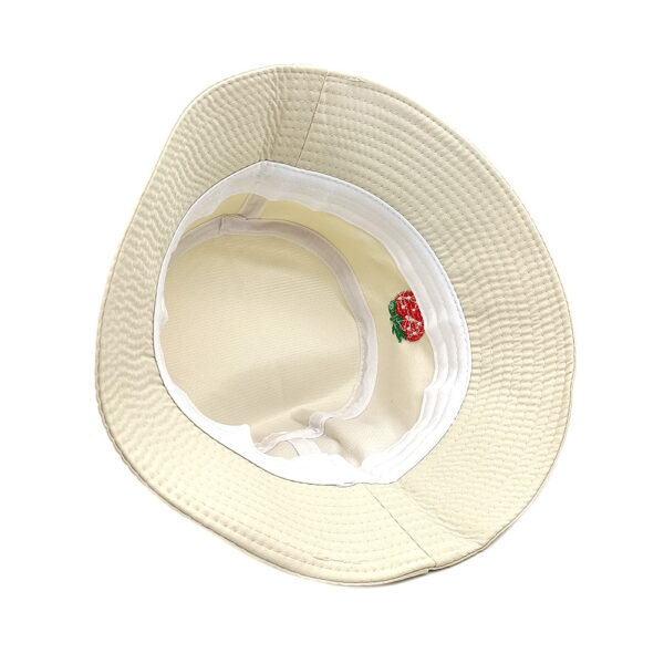 Wholesale Modern Strawberry Embroidered Bucket Hat Sun Protection Resale