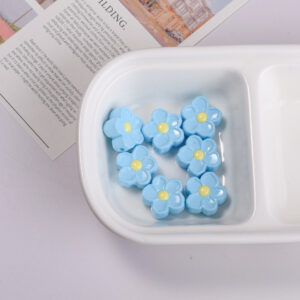 Blue ink flowers