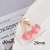 oly-f6390dd43775552e8bfa716b2cedcde4 Wholesale Simulated Cherry Fruit Resin Pendant DIY Fashion Accessory Gift