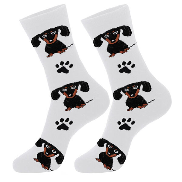 Wholesale Creative Dog Pattern Cotton Socks for Winter Everyday Wear Unisex Casual