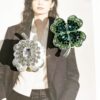 oly-f64fc2719fa6f2490cc80da6dbff38db Wholesale Four Leaf Clover Loose Beads DIY Phone Chain Keychain Accessory Mixed Colors for Everyday Use