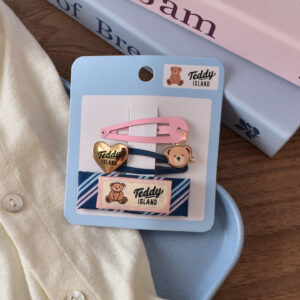 14 # Pink/navy blue hanging circle bb clip-3pcs