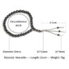 oly-f69882ba73c98556368432918b68eccd Wholesale Black Stone Prayer Beads Bracelet Handmade Middle Eastern Style Jewelry Accessory for Everyday Wear