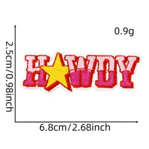 Western cowgirl cloth sticker 14#