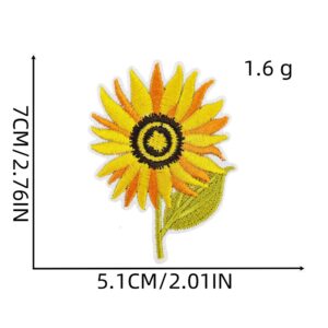 Sunflower cloth stickers 6#
