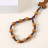 oly-f6dbb383106ac3a6638d83236be79d5a Wholesale Wooden Cross Rosary Beads Natural Wood Color Handmade Pendant Fashion Jewelry Accessory for Party Gifts