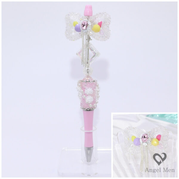 oly-f6ec047a55a4feba4595cc1f81a6ff98 Wholesale Trendy DIY Acrylic Bead Pen Accessory Cat Shape Shake Pen Parts for Resale OLY Exclusive