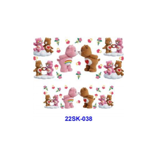 Wholesale 2/4/8pcs Colorful Bear Mini Keychain Sticker OLY Exclusive
