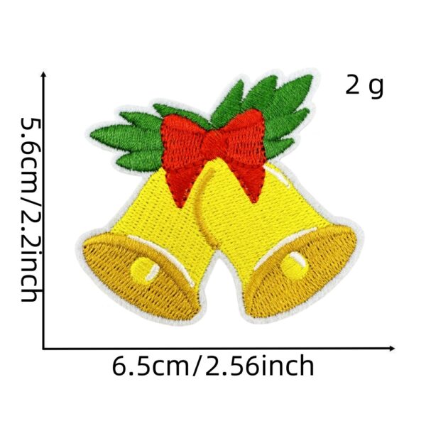Wholesale Christmas Snowman Elk Embroidered Iron On Patch Decorative Accessory Gift Boutique Resale
