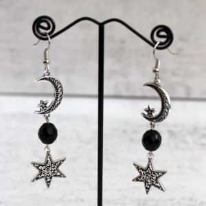 Wholesale Star Moon Sun Earrings Set Fashion Drop Dangle Earrings Retro Geometric Zinc Alloy Jewelry Accessory Boutique Resale