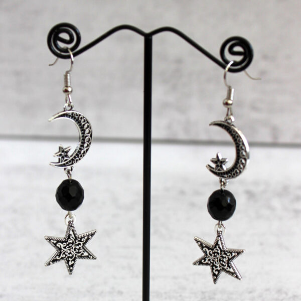 Wholesale Star Moon Sun Earrings Set Fashion Drop Dangle Earrings Retro Geometric Zinc Alloy Jewelry Accessory Boutique Resale