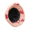 Wholesale Bow Jacquard Lamb Fleece Fisherman Hat Winter Bucket Hat