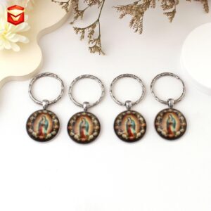oly-f7458310333d9cb877e63cc4d1579047 Wholesale Stylish 3D Flower Keychain Zinc Alloy Key Ring Gift Accessory