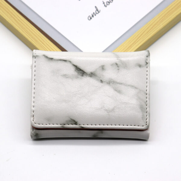 oly-f747a987483024f45f6c37f878a76b5c Wholesale Marble Pattern Urban Simplicity PU Short Wallet Fashion Accessory Gift
