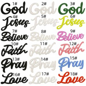 English alphabet cloth sticker set 18 pieces